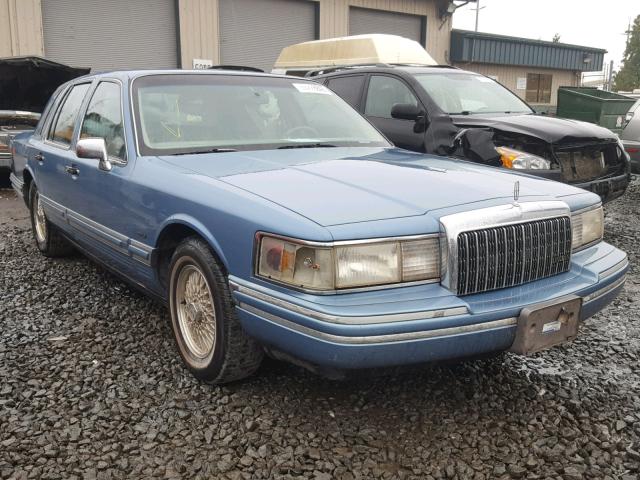 1LNLM81WXPY694898 - 1993 LINCOLN TOWN CAR E BLUE photo 1