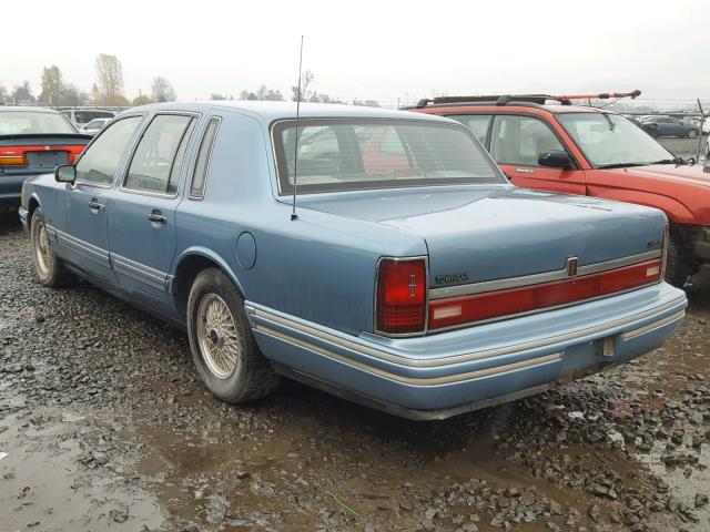 1LNLM81WXPY694898 - 1993 LINCOLN TOWN CAR E BLUE photo 3