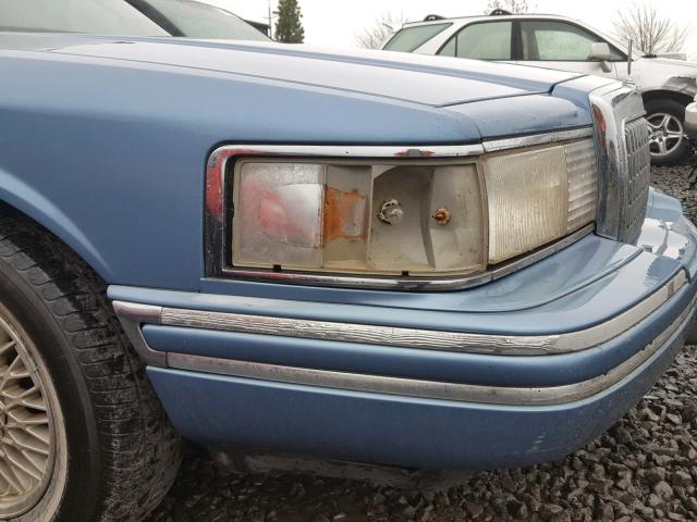 1LNLM81WXPY694898 - 1993 LINCOLN TOWN CAR E BLUE photo 9