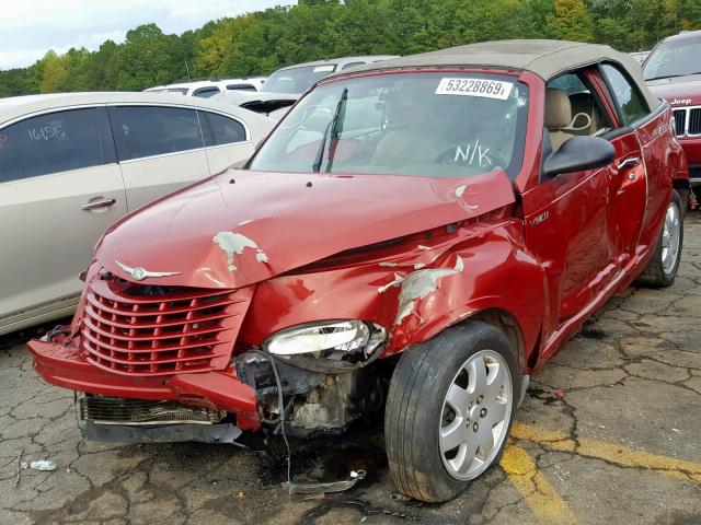 3C3AY55X15T513255 - 2005 CHRYSLER PT CRUISER RED photo 2