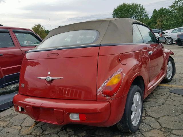 3C3AY55X15T513255 - 2005 CHRYSLER PT CRUISER RED photo 4