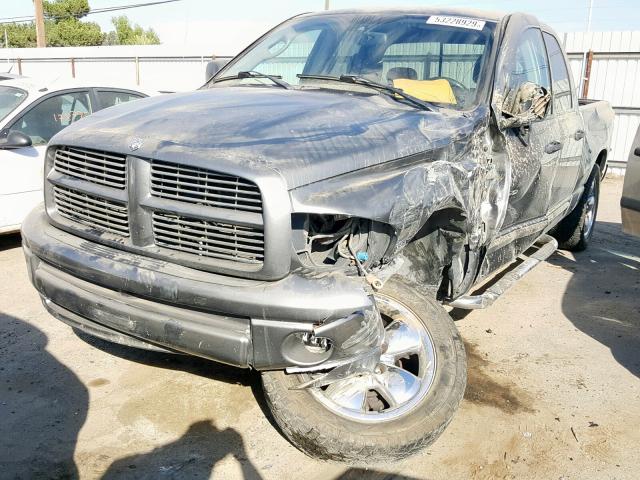 1D7HA18D95S172607 - 2005 DODGE RAM 1500 S CHARCOAL photo 2