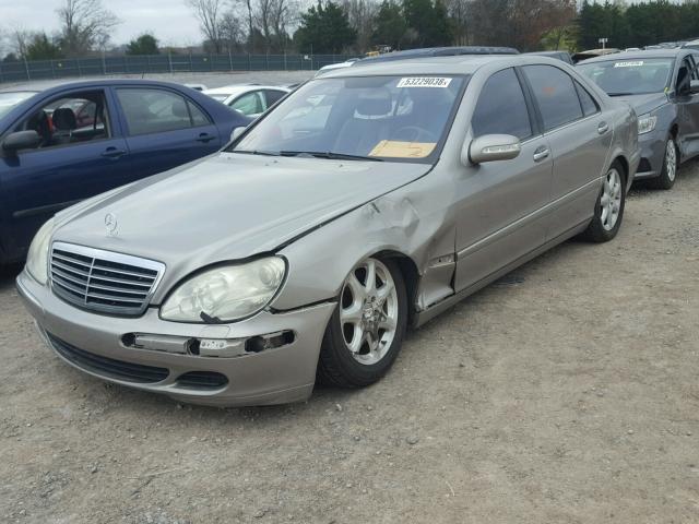 WDBNG84J86A484181 - 2006 MERCEDES-BENZ S 500 4MAT BEIGE photo 2