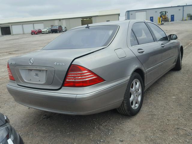 WDBNG84J86A484181 - 2006 MERCEDES-BENZ S 500 4MAT BEIGE photo 4