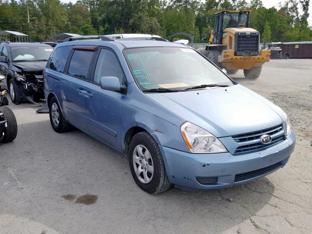 KNDMG4C33A6359304 - 2010 KIA SEDONA LX BLUE photo 1