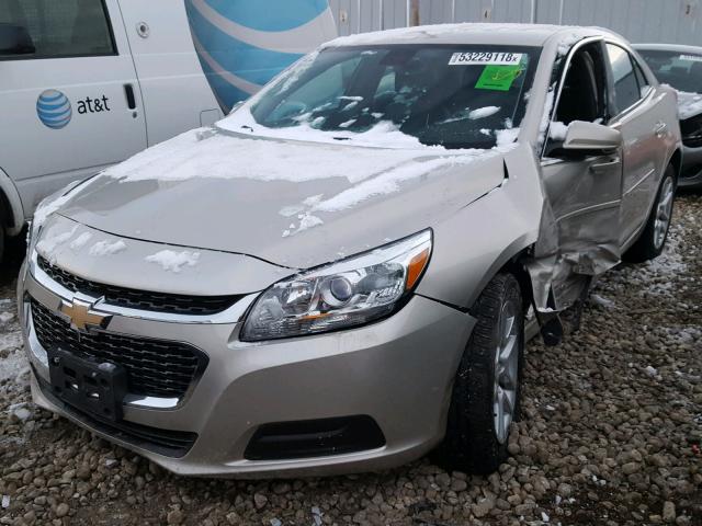 1G11C5SL5EF212275 - 2014 CHEVROLET MALIBU 1LT BEIGE photo 2
