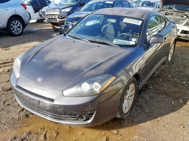 KMHHM66DX8U285178 - 2008 HYUNDAI TIBURON GS GRAY photo 2