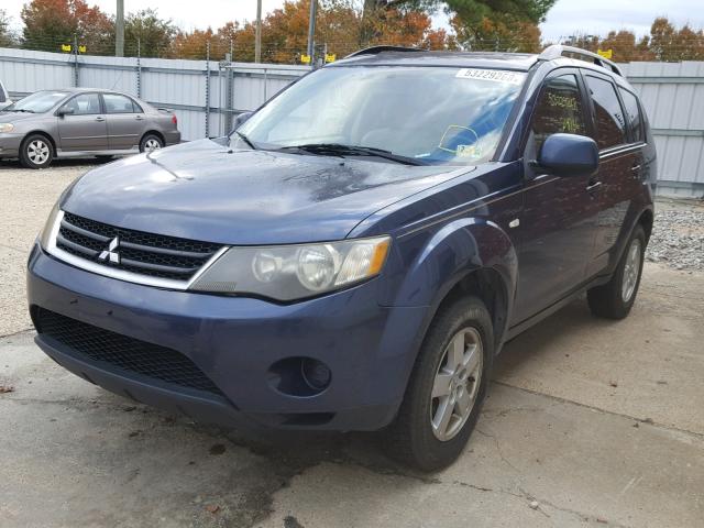 JA4MS31X67Z007933 - 2007 MITSUBISHI OUTLANDER BLACK photo 2