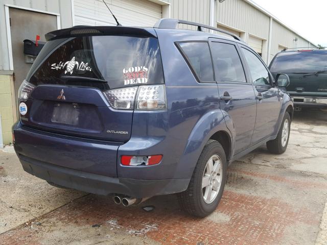 JA4MS31X67Z007933 - 2007 MITSUBISHI OUTLANDER BLACK photo 4