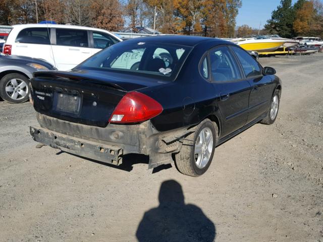 1FAFP56U52G223695 - 2002 FORD TAURUS SEL BLACK photo 4