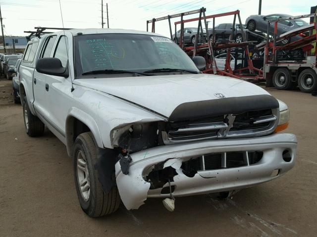 1D7HG48N63S314496 - 2003 DODGE DAKOTA QUA WHITE photo 1