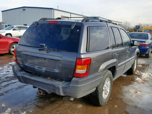 1J4GW48S84C144890 - 2004 JEEP GRAND CHER GRAY photo 4