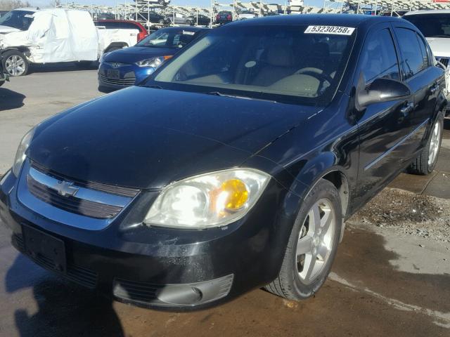 1G1AZ52F057508842 - 2005 CHEVROLET COBALT LT BLACK photo 2