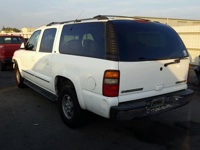 1GNEC16T11J266926 - 2001 CHEVROLET SUBURBAN WHITE photo 3