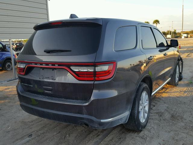 1C4RDHAG6FC187628 - 2015 DODGE DURANGO SX GRAY photo 4