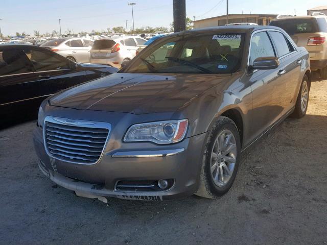 2C3CCACG7CH249323 - 2012 CHRYSLER 300 LIMITE GRAY photo 2