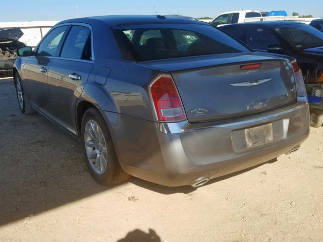 2C3CCACG7CH249323 - 2012 CHRYSLER 300 LIMITE GRAY photo 3