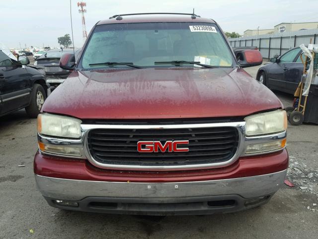 1GKEC13T33R133915 - 2003 GMC YUKON BURGUNDY photo 9