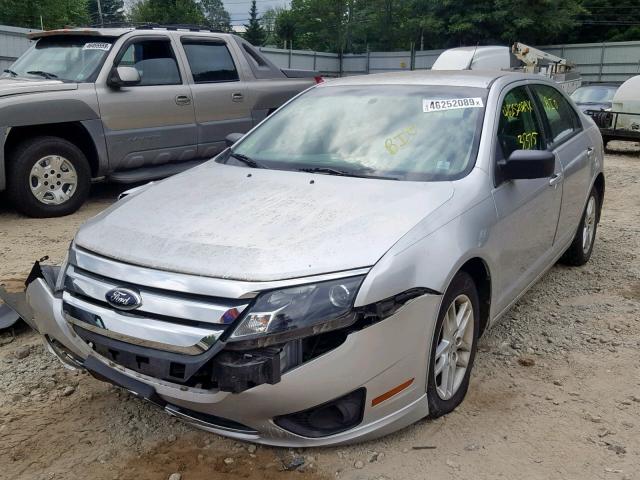 3FAHP0GA6CR314064 - 2012 FORD FUSION S SILVER photo 2