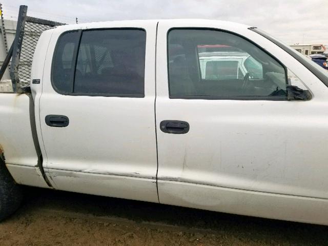 1B7HL2AXX1S178392 - 2001 DODGE DAKOTA QUA WHITE photo 10