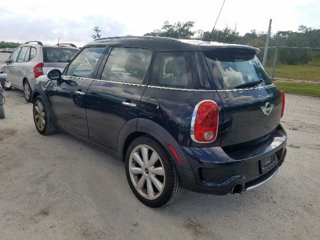 WMWZC3C50BWH97566 - 2011 MINI COOPER S C BLACK photo 3