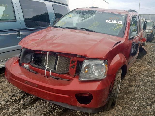 1D8HB48287F544698 - 2007 DODGE DURANGO SL RED photo 2