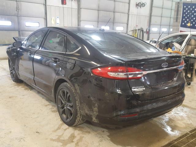 3FA6P0G75JR114995 - 2018 FORD FUSION S MAROON photo 3