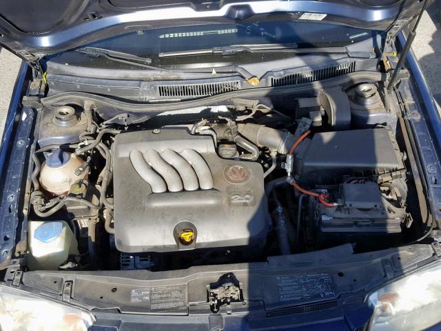 3VWSA69M94M106090 - 2004 VOLKSWAGEN JETTA GLS BLUE photo 7