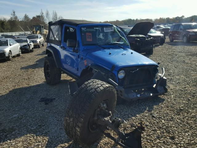 1C4AJWAG0GL193078 - 2016 JEEP WRANGLER S BLUE photo 1