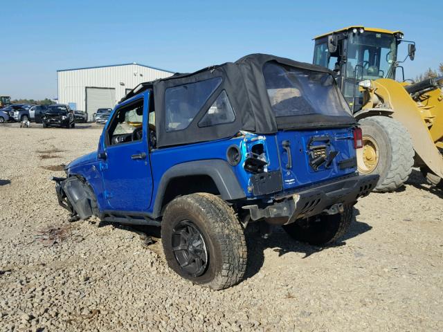 1C4AJWAG0GL193078 - 2016 JEEP WRANGLER S BLUE photo 3