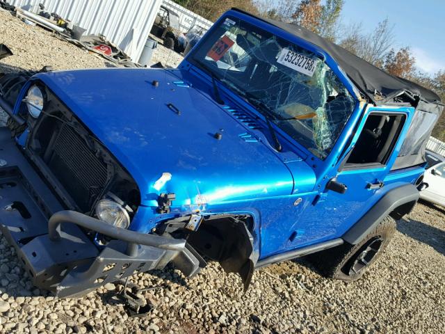 1C4AJWAG0GL193078 - 2016 JEEP WRANGLER S BLUE photo 9