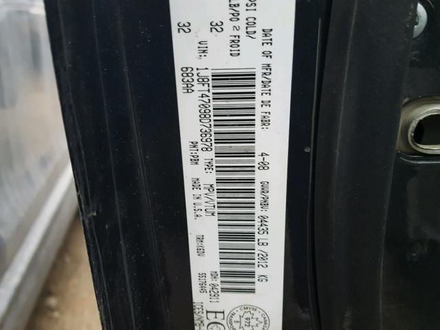 1J8FT47098D736978 - 2008 JEEP COMPASS SP 蓝色 照片 10