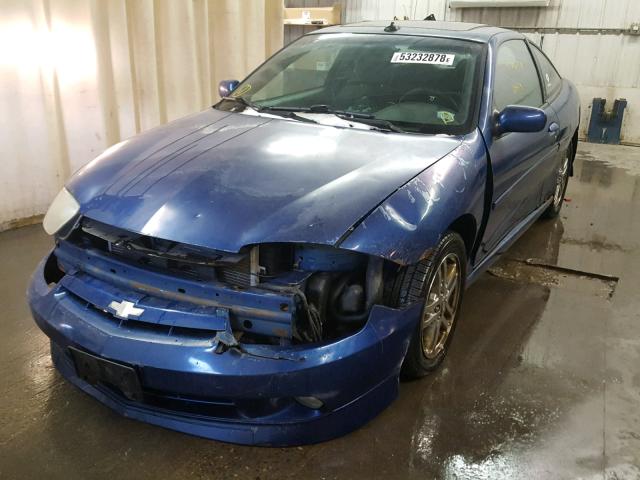 1G1JH14F057129221 - 2005 CHEVROLET CAVALIER L BLUE photo 2