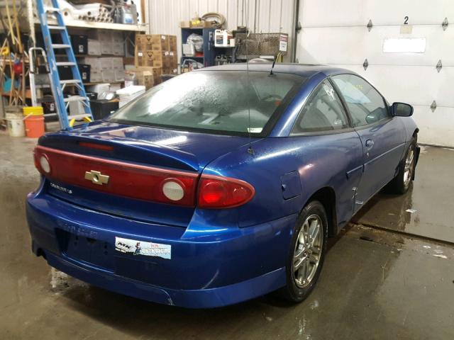 1G1JH14F057129221 - 2005 CHEVROLET CAVALIER L BLUE photo 4