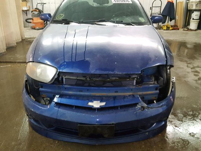 1G1JH14F057129221 - 2005 CHEVROLET CAVALIER L BLUE photo 9