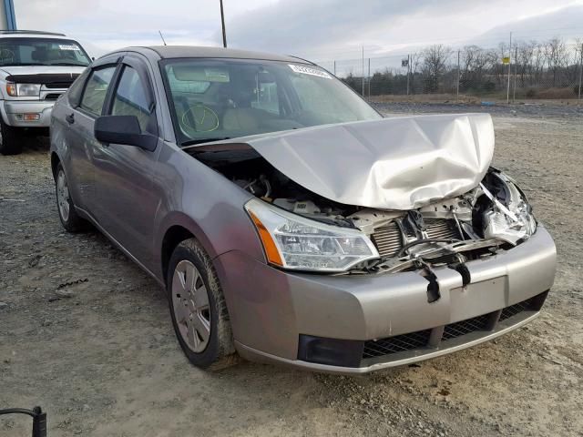 1FAHP34N58W244005 - 2008 FORD FOCUS S/SE SILVER photo 1