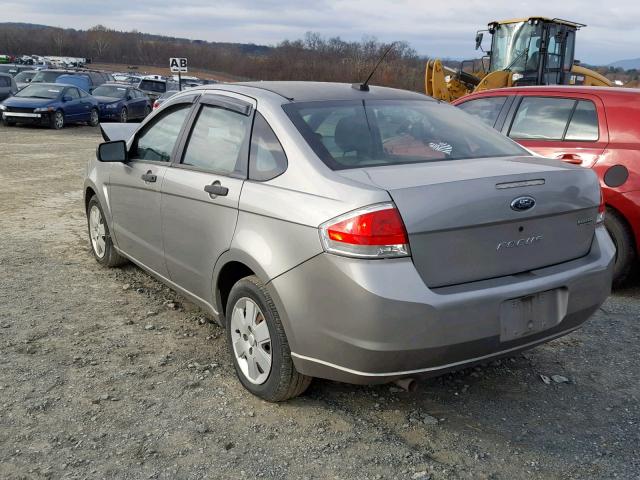 1FAHP34N58W244005 - 2008 FORD FOCUS S/SE SILVER photo 3