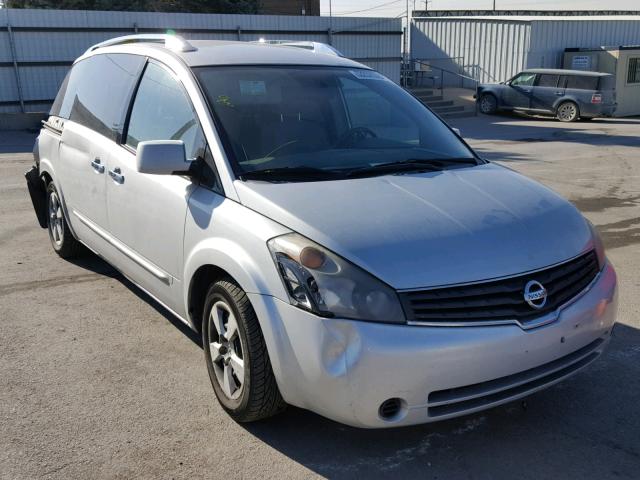 5N1BV28U98N117325 - 2008 NISSAN QUEST S SILVER photo 1