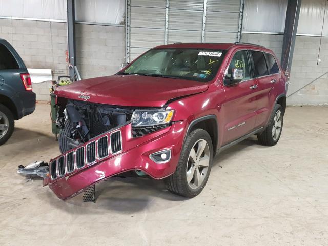 1C4RJFBG7FC877920 - 2015 JEEP GRAND CHER MAROON photo 2