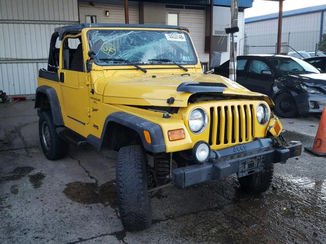 1J4FA49S4YP738366 - 2000 JEEP WRANGLER / YELLOW photo 1