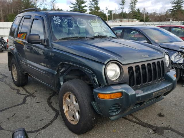 1J4GL58K22W103892 - 2002 JEEP LIBERTY LI GREEN photo 1