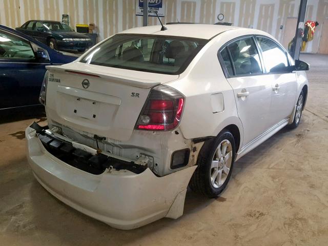 3N1AB6AP1BL628560 - 2011 NISSAN SENTRA 2.0 WHITE photo 4