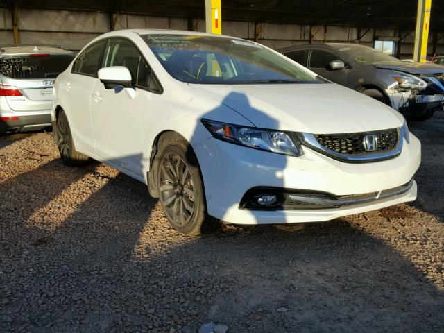 19XFB2F91FE020859 - 2015 HONDA CIVIC EXL WHITE photo 1