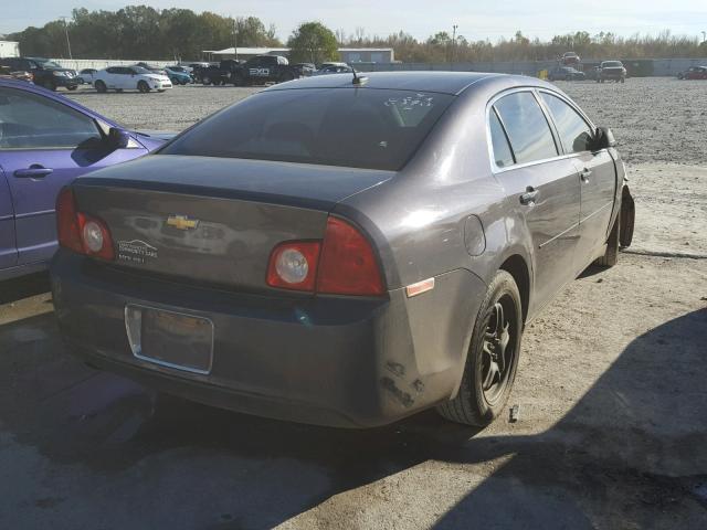 1G1ZB5EB1A4159668 - 2010 CHEVROLET MALIBU LS GRAY photo 4