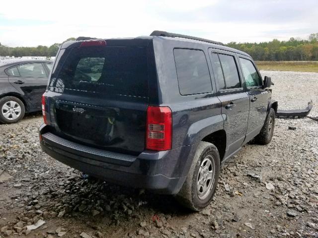 1C4NJPBA6ED700168 - 2014 JEEP PATRIOT SP GRAY photo 4