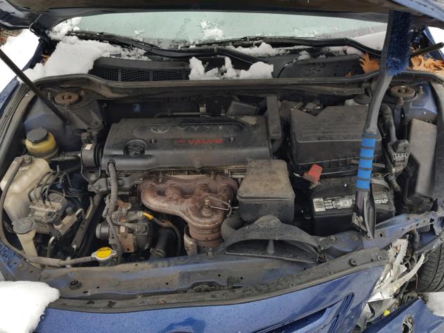4T4BE46K09R059275 - 2009 TOYOTA CAMRY BASE BLUE photo 7