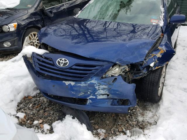 4T4BE46K09R059275 - 2009 TOYOTA CAMRY BASE BLUE photo 9
