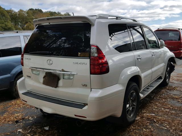 JTJBT20X690173959 - 2009 LEXUS GX 470 WHITE photo 4