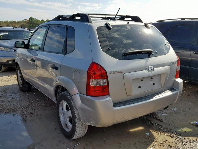 KM8JM12B76U455938 - 2006 HYUNDAI TUCSON GL SILVER photo 3