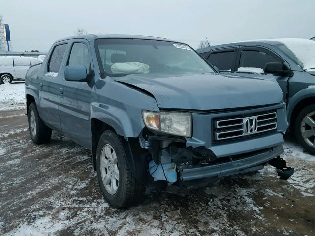 2HJYK16546H528260 - 2006 HONDA RIDGELINE BLUE photo 1